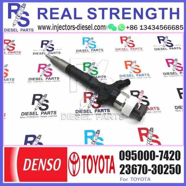 Huida Genuine And OEM Fuel Diesel Common Rail Injector 23670-30250 095000-7420 For Toyota Hiace 2.5 D-4D 2KD-FTV