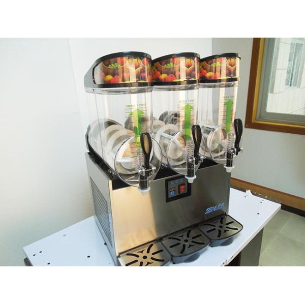 Commercial Grade Slush Machine , Frozen Drink Maker Machine 3x12L Output