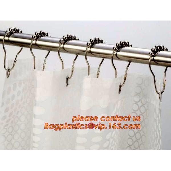 Custom Polyester Printing Shower Curtain, waterproof fireproof hook kids bathroom shower curtains, PEVA Shower curtain f