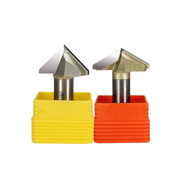 2 Flute Carbide Endmill CNC Router Bit 3D V Grove Bits for Wood Carving Tin & Altin Coated OEM Supported Wood Cutting Tools