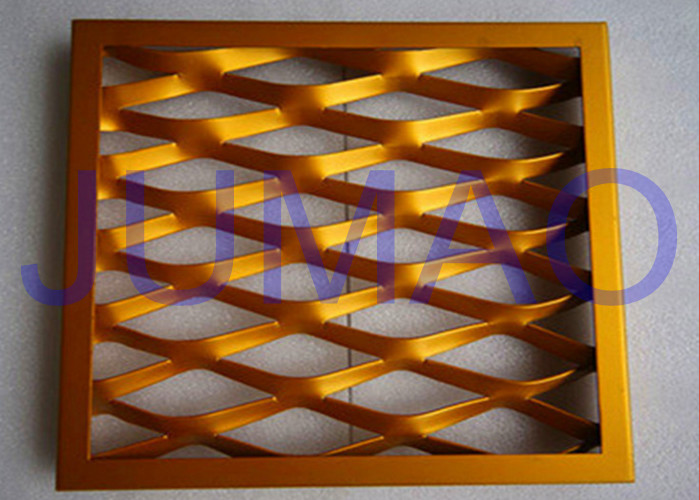 Steel Flexible Architectural Expanded Metal Three Dimensional Panels With Frame