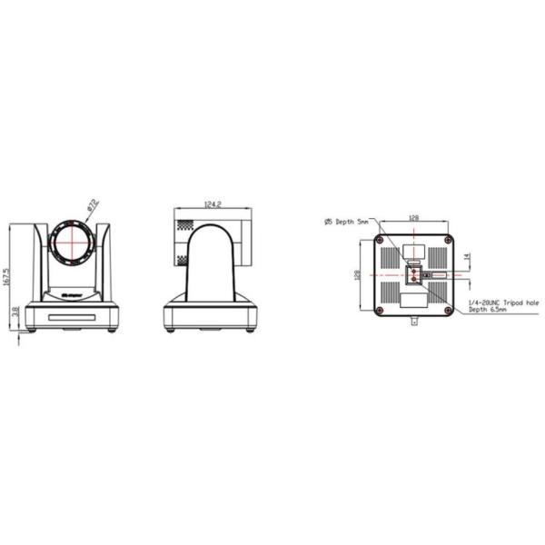 1080P HDMI 12X Optical Zoom HD USB PTZ Video Conference Camera with Visca & Pelco Protocol