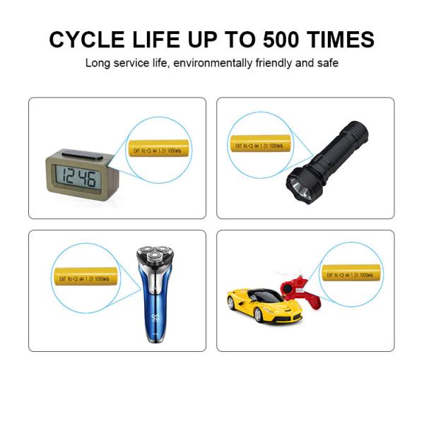 Customized Nickel Cadmium Battery 1300mAh NiCd Rechargeable Battery Pack