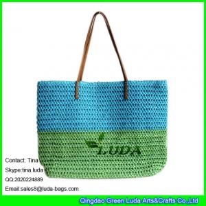 China LUDA paper bags paper straw crochet wholesale new fashion women handbag wholesale