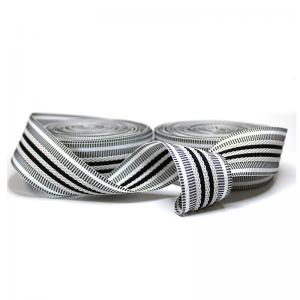 China Intercolor Stripe Polyester Webbing 3.1cm Pp Webbing Tape For Trousers Waist Band wholesale