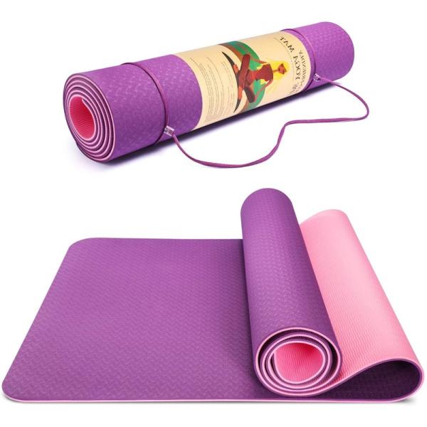 PTE Non Slip Yoga Mat Combo Set For Yoga And Pilates Practice