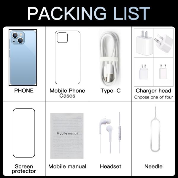 13 Pro 512GB 6.7 Inch Original Android SmartPhones Android 11.0 Mobile Phone