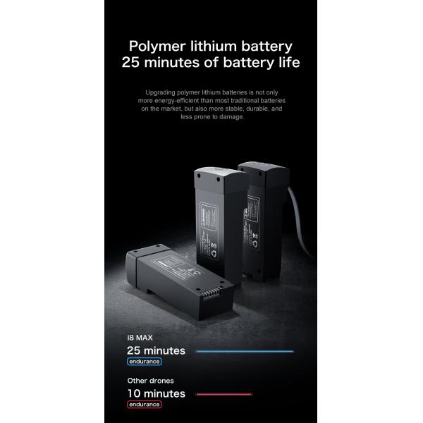 I8 Max Rc Drone 4k Hd Aerial Camera Gps Positioning Foldable Obstacle Avoidance Brushless Gimbal Optical Flow Frequency 2.4G