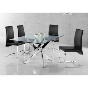 China Tempered Glass 0.12m3 67kgs Modern Dining Room Sets on sale
