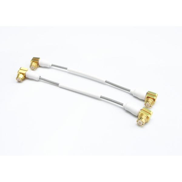 SMP Female Right Angle RF Cable Assemblies For Mobile Communication Cable