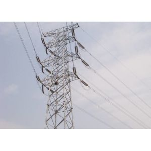 China Carbon Steel 66 Kv Transmission Line Tower , 10m - 100m Power Grid Tower wholesale