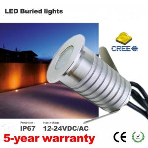 China Mini 1W 3W Led Light Fixtures IP67 Recessed 12V Garden Lights Led Deck Lights CREE Outdoor Ground Lighting wholesale