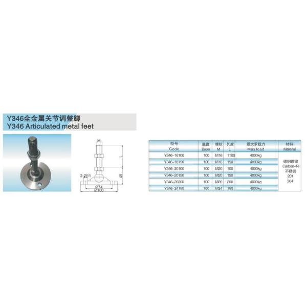 Stainless steel articulated feet adjustable feet level feet conveyor components