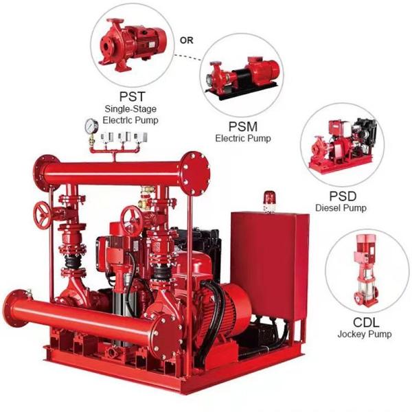 Automatic Fire Hydrant Diesel Pump Station Water Spray Fire Fighting Pump Set