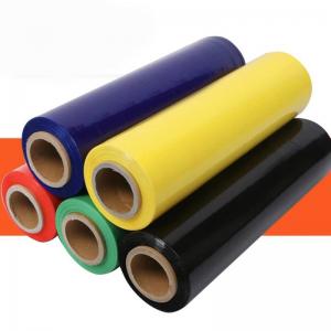 China Colourful Plastic 80 Gauge Stretch Wrap Film Jumbo Roll wholesale
