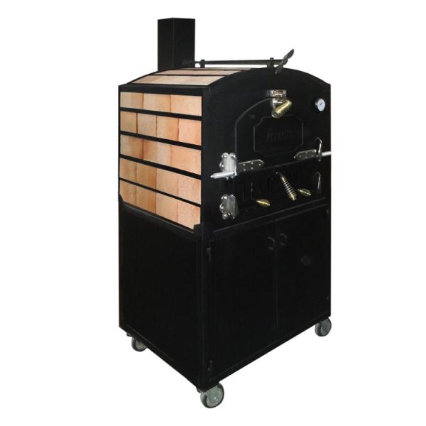 Commercial Kitchen Wood Fired Pizza Oven With Medium Gas Baking Equipment