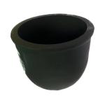 Low Slag Adherence Round Crucible , Conventional Circular Refractory Graphite