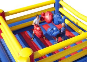 China Indoor Playground Inflatable Sports Games Bouncy Wrestling Ring Jumper For Kids on sale