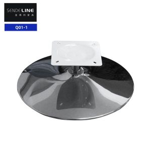 China Leisure Chair Bar Stool Accessories 360° Rotating Horn Plate Round Swivel Chair Base on sale