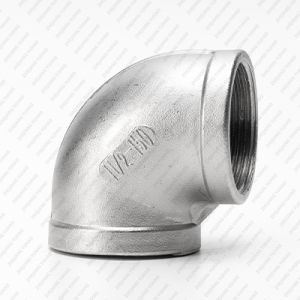 China Stainless Steel 304 Air Water Pipe Tube Fitting Elbow 90 Degree Female Thread Screwed Elbow on sale