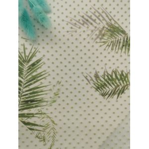 China Green Flocked Tulle Glitter Polka Dot Mesh Fabric wholesale