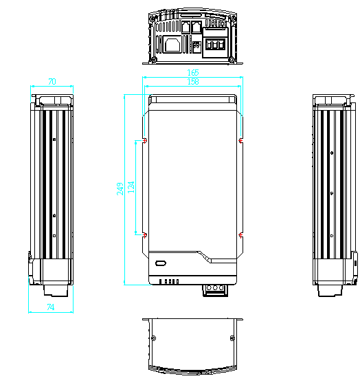 Smaller Smart Lithium Battery Charger With Active PFC Higher Efficiency Max 92%