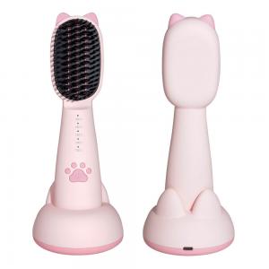 China MCH USB Wireless Electric Hair Brush Mini Travel Oval Hairbrush For Wet Dry Styles For Girls Kids wholesale