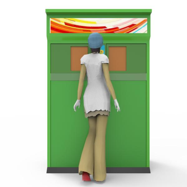 Multi Circle RVM 746 RVM Reverse Vending Machine Green Recycling Sraps