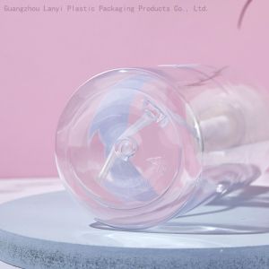 Transparent Cylinder 250ml 500ml PET Plastic Bottle