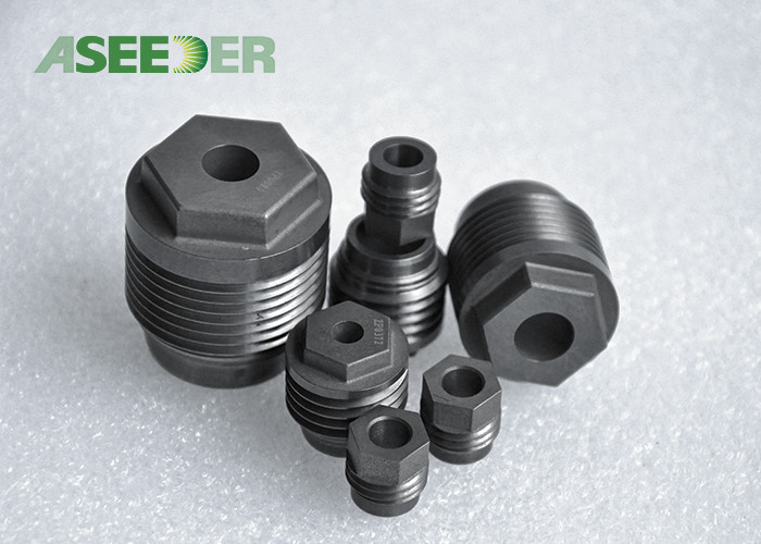 Cemented Tungsten Carbide Drill Bit Nozzle External Hexagon Alloy Nozzle
