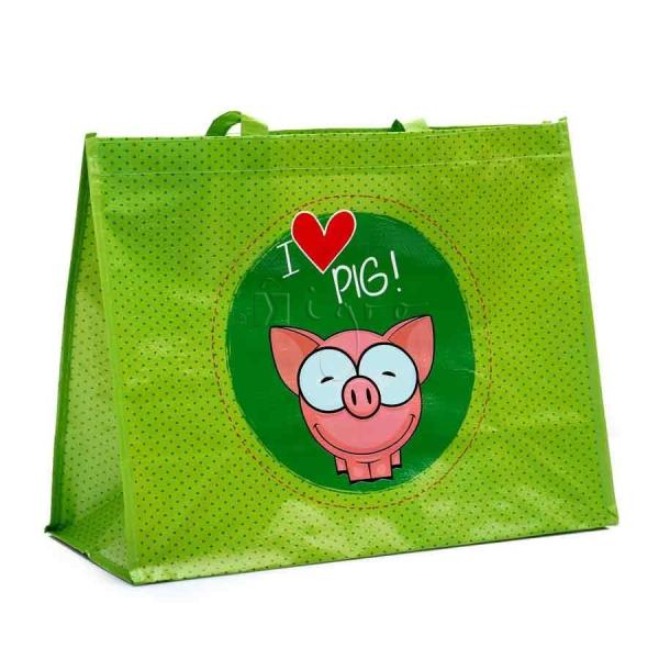 Laminated PP Nonwoven Tote Bags Eco Friendly 120g 14"X16"X10"