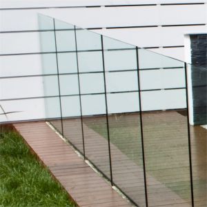 China Frameless Deck Railing Glass Systems 10mm Transparent Tempered wholesale