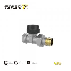 China Anti Corrosion Thermostatic Straight Brass Radiator Valve 1/2 Inch  43K wholesale