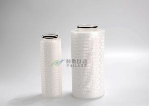 China 0.22um 10 PVDF PES PTFE Microelectronics Filter Membrane Pleated Water Gas Filters wholesale
