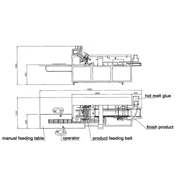 Face surgical non woven medical masks box packing machine