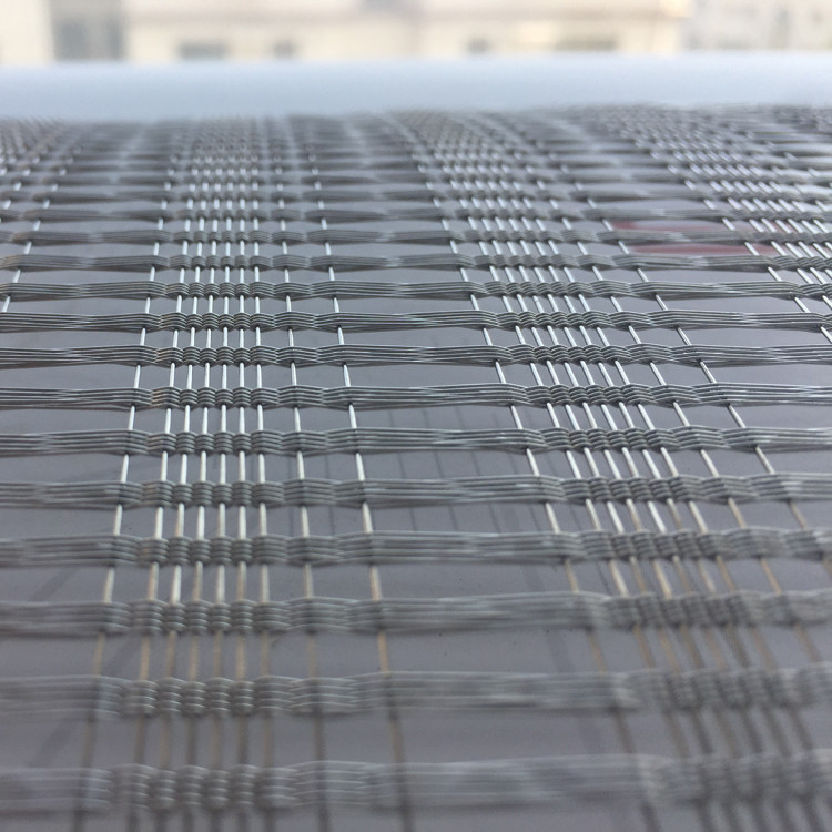 Durable Transparent Copper Mesh Laminated Glass For Security Constructions