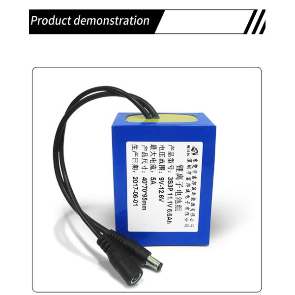 11.1V 6.8Ah 18650 Rechargeable Lithium Ion Batteries Lifepo4 Drone Toy Car Battery