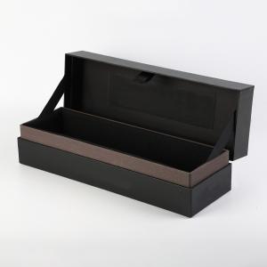 China Single luxury Wine brandy whisky champagne Bottle Gift Box High End Glass Packaging cushion box on sale