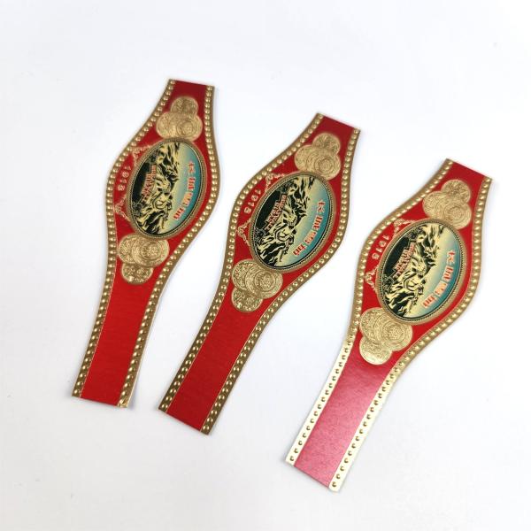 Digital Printing Luxury Cigar Label Paper Stickers – Self Adhesive Waterproof Sticker Printing