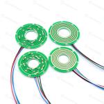 2 Circuits Signal Slip Ring Pancake Compact Space Saving Design