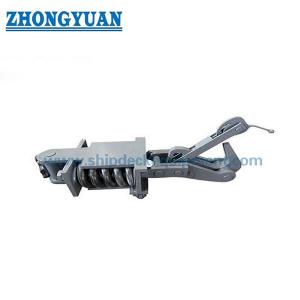 China 400KN Manual Release Spring Type Marine Towing Hook Ship Towing Equipment wholesale