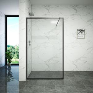 China Tempered Glass Dry Wet Partition Bathroom Shower Doors wholesale