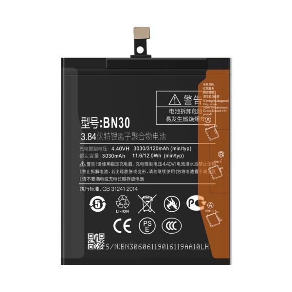 3120mAh BN30 Replacement Battery for Xiaomi Redmi 4A White Original Capacity Mobile Phone