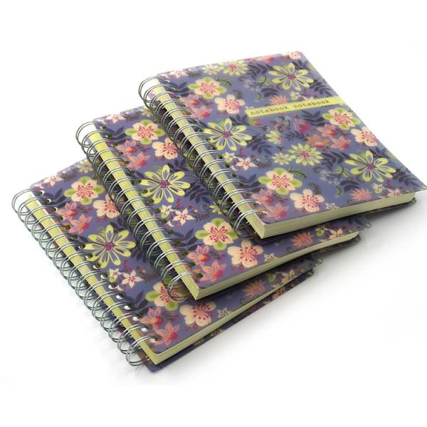 Quality Frosted Spiral Notebook Printing Plastic Cover Bound Diray Custom 65C for sale