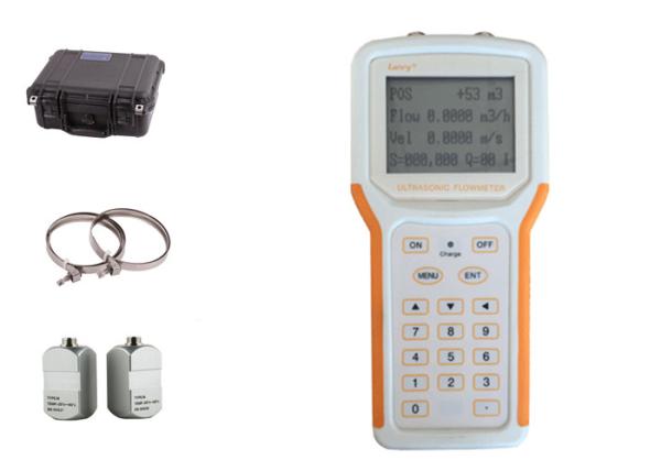 Quality Ultrasonic Handheld Water Flow Meter ABS Housing Data Logger Function for sale