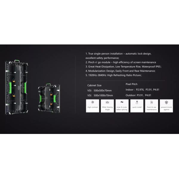 p3.91 outdoor rental led screen 500x500mm