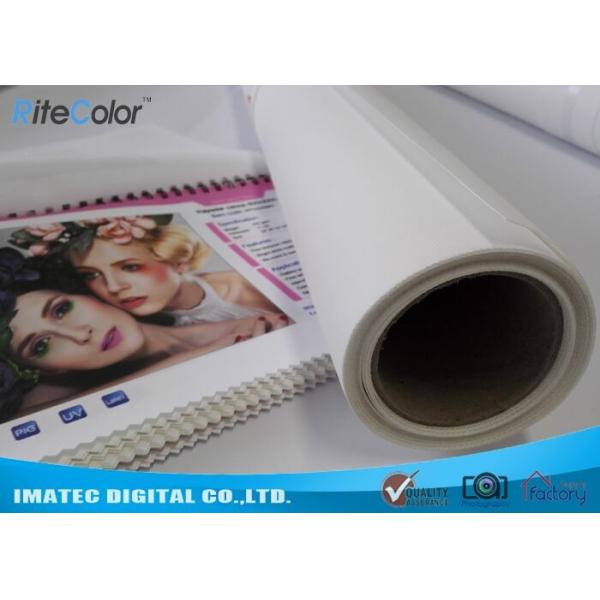 Quality Photographic Polyester Canvas Rolls 280gsm , Digital Printing Pure Polyester Fabric for sale
