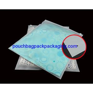 Reclosable clear matt CPE zip seal bag, resealable slide zip seal garment poly