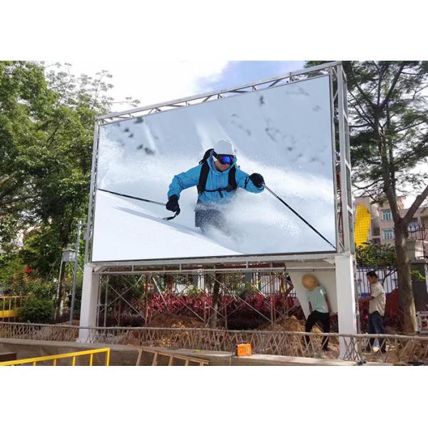 SMD P8 Outdoor Advertising Led Display Screen Double Pillar Type 40x20 dots