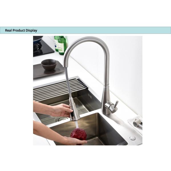 Pull Out Extendable Kitchen Sink Tap ODM Kitchen Hot And Cold Water Tap